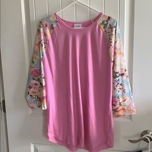 2XL LuLaRoe pastel flower sleeve Randy NWOT